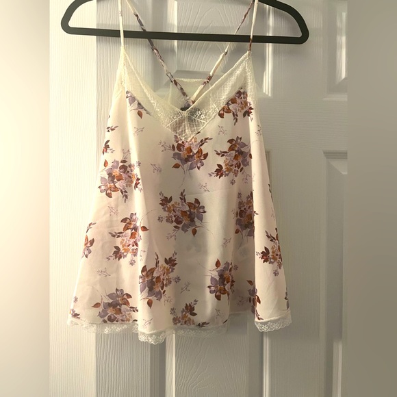 1.State Floral Lace Trim Cami Tank Top Size: M - Picture 3 of 8